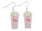 Miniblings Popcorn Kino Ohrringe - Handmade Modeschmuck I Party Feiern Pop Mais - Ohrhänger Ohrschmuck versilbert
