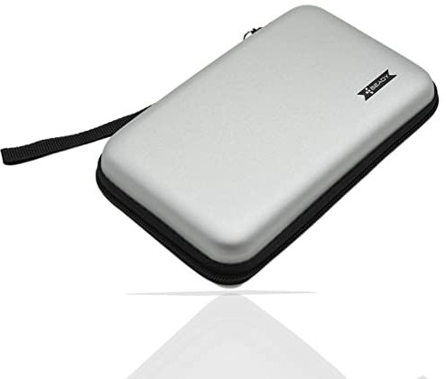 BEADY Nintendo NEW 3DS XL, NEW 3 DS LL, 3DS XL, 3DS LL compatible storage case Nintendo video game console storage case Silver gray