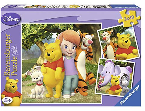 Ravensburger 09232 - Hallo Tigger & Winnie Pooh! - 3 x 49 Teile Puzzle
