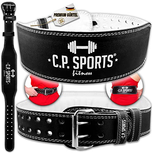 C.P.Sports Gewichthebergürtel XXS - XXXXXXL - Leder - Bodybuilding Gürtel, Trainingsgürtel, Gewichtheber Gürtel Herren, Damen - Größe: XS