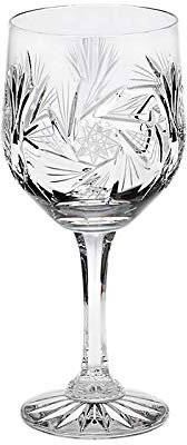 CRISTALICA Weinglas Schleuderstern 240ml Kelchglas Trinkglas Rotwein Weißwein Bleikristall