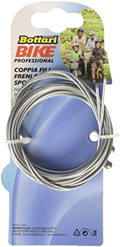 Bottari Bike Brake Accessories Rear Brake Cables Sport (Pair) - Silver, 175 cm