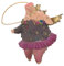 crafts & design Crazy Christmas, geflügeltes Schwein Deko Hänger, pink, Gold, 10 cm