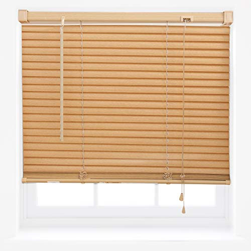 Store vénitien en PVC sur mesure effet bois teck 60 x 210 cm