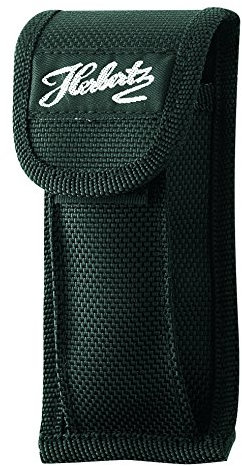 Herbertz Messer-Etui, längs u.quer tragbar, Nylon, schwarz, Gr. M