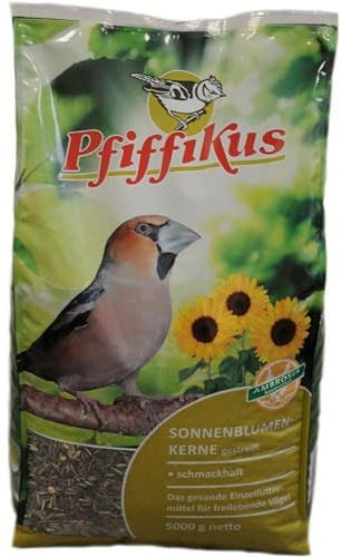 Pfiffikus Sonnenblumenkerne gestreift 5 kg Wildvogel-Futter Streufutter Winterfutter