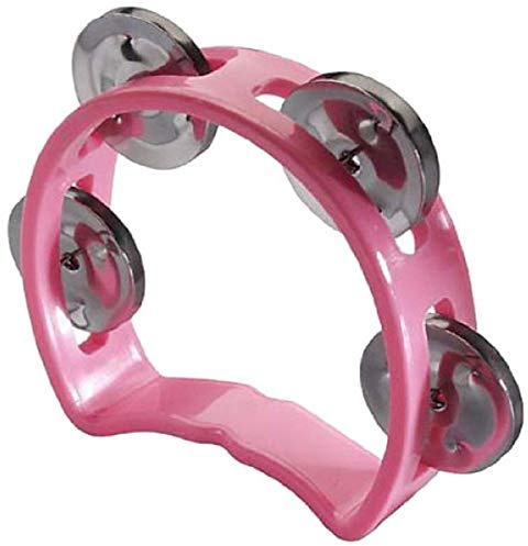 Stagg TAB-MINI/PK Plastic Cutaway Mini Tambourine with 4 Jingles - Pink