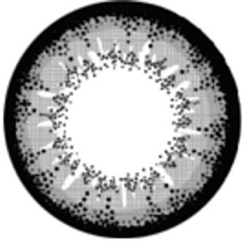 Matlens - Pro Trend Farbige Kontaktlinsen mit Stärke Extra Nudy grau Big Eyes XPC-205 2 Linsen 1 Kontaktlinsenbehälter 1 Pflegemittel 50ml