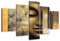 Visario Bild auf Leinwand 100 cm Nr 6410 Buddha fertig gerahmte Bilder 5 Teile Marke original Leinwandbilder