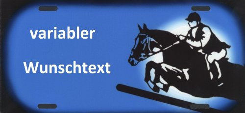 Pferde Schild mit Namen und Text selbst gestalten und bedrucken lassen Artikel und Zubehör
