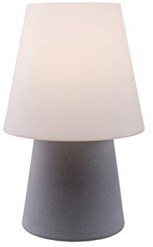 8 seasons design - Designer Leuchte No. 1 stone (E27, 60 cm, IP44, Innen- & Außenstandleuchte, Steinoptik, UV-, wetter- & frostbeständig, Gartenleuchte, Wohnraumleuchte) steinfarbig