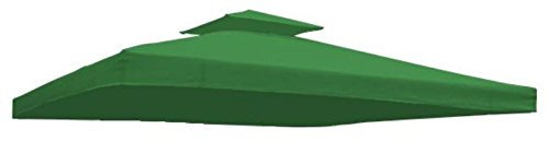Trendkontor Ersatzdach Dach wasserdicht für Pavillon Partyzelt Festzelt 3 x 3 m (Grün)