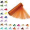Trimming Shop Rouleau en Organza Snow Sheer, 25 m x 29 cm, pour Chaise, écharpe, Chemin de Table, décoration de fête de Noël et de Mariage, projets de Bricolage, Orange