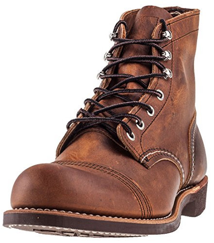 Red Wing Men's Iron Ranger Work Boot, Copper Rough and Tough, 8.5 UK