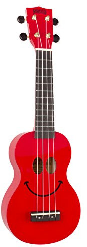 MahaloSmile Art Series Soprano Ukulele, Red STN2211SMI-RD