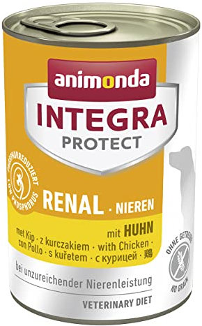 animonda Integra Protect cibo dietetico per cani, alimento umido in caso di insufficienza renale cronica, con pollo, 6 x 400 g