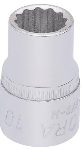 Draper 25862 Elora Bi-Hexagon Socket, 3/8 Square Drive, 10mm