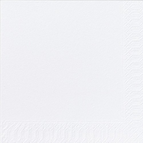 Duni Servietten 3lagig Tissue Uni weiß, 33 x 33 cm, 250 Stück