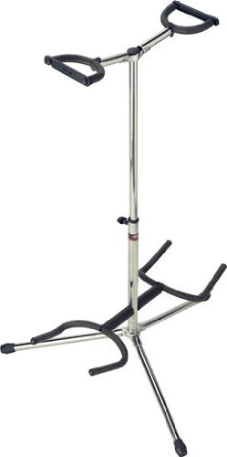 Stagg SG-A200CR Doppel-Gitarrenständer, Chrom