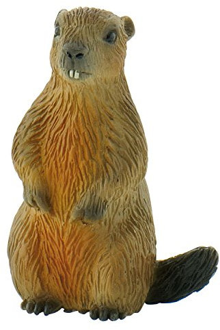 Bullyland 64455 - Spielfigur Murmeltier, ca. 4,8 cm große Tierfigur, detailgetreu, PVC-frei, ideal als kleines Geschenk für Kinder ab 3 Jahren