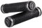 AZONIC | Fahrrad-Griffe | MTB Downhill Mountainbike BMX | Extra griffige Oberfläche, Anodisierte Aluminium Lock-ons, Inbusschrauben zur Befestigung der Lock-ons | Logo Grip | Silber