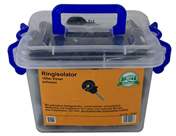 Isolator Ringisolator Typ S 461 R durchgehende 5,3mm Stütze schwarz (100er Pack)