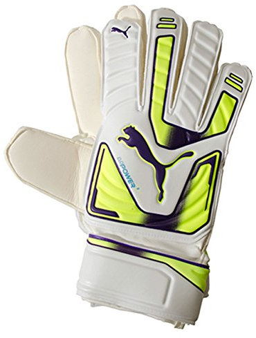 PUMA Handschuhe EvoPower Grip 3 RC, White-Fluro Yellow-Prism Violet, 11