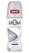 Mum (Pack Of 4) Unperfumed (Soft) Anti Perspirant Deodorant X 50 ml