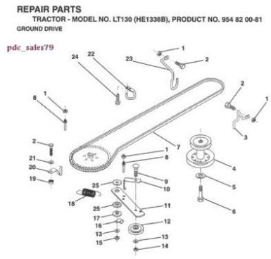 Bearing Options Husqvarna V Gürtel Fit LT112 LT120/LT125/lt130/LT100 ersetzt (OEM) AYP 126520 X Husqvarna 532 12 65–20