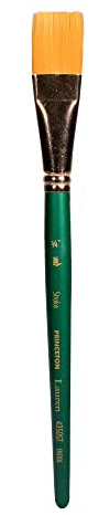 Princeton Lauren Stroke Brush, Synthetic, Short Handle, Size 3/4 inch, 1 Count