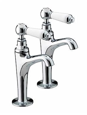 Bristan RS HNK C Renaissance High Neck Kitchen Pillar Taps, Chrome