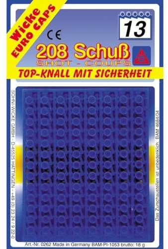 13er Streifen Munition auf Blister