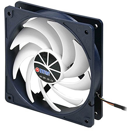 Titan TFD-12025H12ZP/KU(RB) Lüfter, 120 x 120 x 25mm, KUKRI-Serie mit PWM schwarz