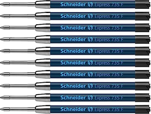 Schneider Express 735 F Internationale Großraummine (ISO 12757-2 G2, dokumentenecht) 10er Packung schwarz