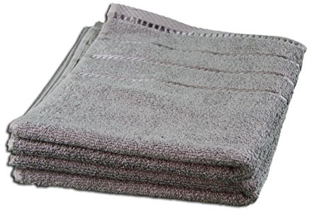 Gözze - Handtuch-Set, 2er-Set, Berlin, 100% Baumwolle, 50 x 100 cm - Anthrazit