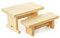Bank und Tisch, Miniatur, aus Holz