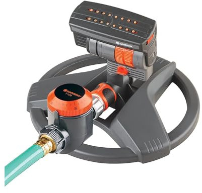 Gardena zoommaxx aspersor en Trineo Base con Agua Temporizador