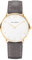 PAUL HEWITT Armbanduhr Männer Edelstahl Sailor Line White Sand - Herren Uhr Lederarmband (Grau), Herren Armbanduhr (Gold), weißes Ziffernblatt