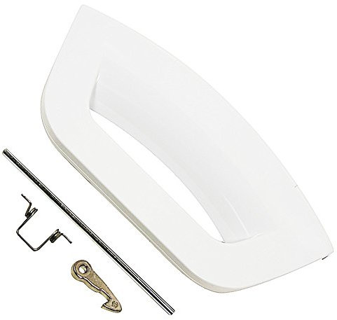 SPARES2GO White Door Handle Kit compatible with Hotpoint Washing Machine
