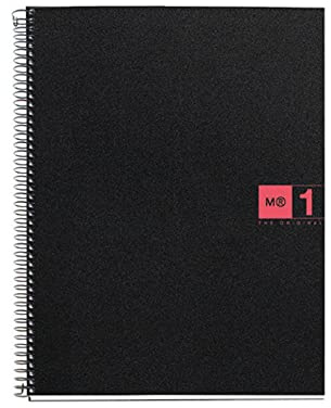 Miquel Rius 422014 Heft Polypropylen-Deckel A4, 80 Blätter,schwarz