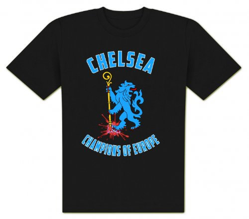 World of Football Chelsea CL Sieger Shirt Champions of Europe schwarz - M