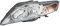 HELLA 1EB 354 996-011 Halogen-Hauptscheinwerfer- ECE - für Rechtsverkehr - vorne links