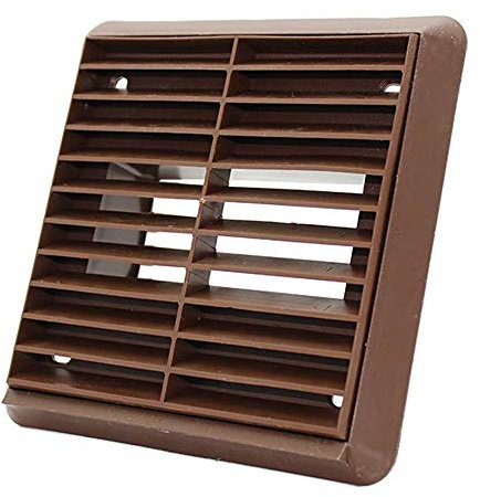 Kair rejilla de rejilla de pared – 110 mm x 54 mm rectangular espiga – marrón – SYS-100 – DUCVKC233-BR