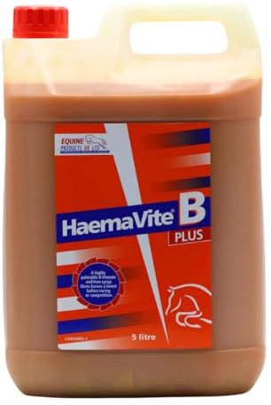 Equine Products Haemavite B Plus Horse Supplement, 5 Litre. Iron & Vitamin Tonic For Energy And Recuperation
