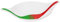 Koziol Salatschale mit Besteck 3l Leaf L+ weiß mit Green Apple/Strawberry P1/4