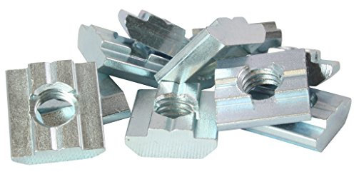 Generic 10x T Nut Sliding Block Slot 8-Type B-M8 with Step, Heavy Duty, Steel