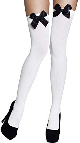 Boland - Calcetines con lazo, por encima de las rodillas, medias elásticas, accesorio, carnaval, disfraces, lema fiesta
