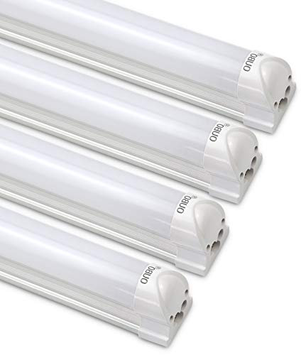 OUBO [4er Pack zum Sparpreis] LED Leuchtstoffröhre komplett 60CM LED Tube T8 Röhre Leuchtstofflampe mit Fassung, 10 Watt, 900 Lumen, Warmweiß 3000K