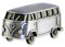 BRISA VW Collection - Volkswagen Kühlschrank-Büro-Pinnwand-Magnet im T1 Bulli Bus 3D Mini Modell (Classic Bus/Antiksilber)