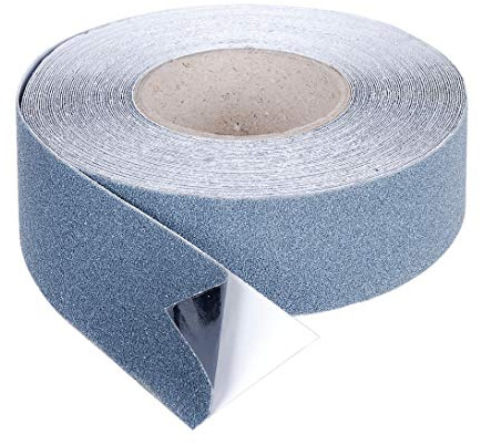 Alberts 140588 Anti-Rutsch-Streifen | selbstklebend, auf Rolle | Kunststoff, anthrazit | 18 m x 50 mm
